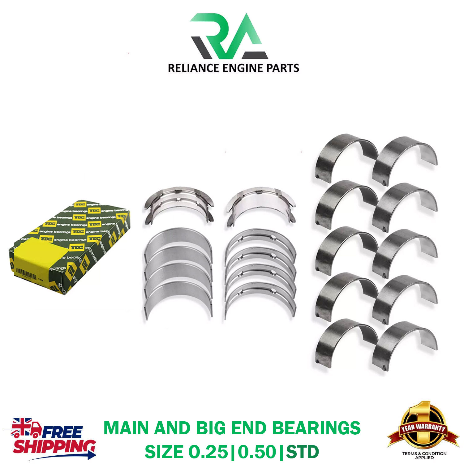 BMW N20 N20B20 B20A 2.0 PETROL ENGINE BEARINGS STD 0.50 0.25 SET X4 CONVERTIBLE